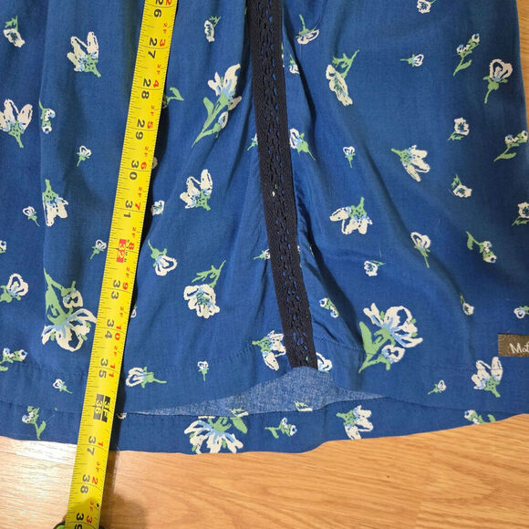 Matilda Jane Women Blue Floral Long Sleeve Dress M Boho Cottage Prairie Western - Picture 12 of 12